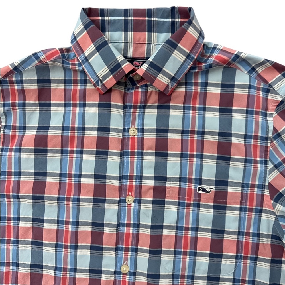 Vineyard Vines Performance Plaid Classic Fit Tucker SS Shirt Size Small Men’s‎